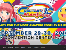 Tablet Screenshot of cosplaymania.com